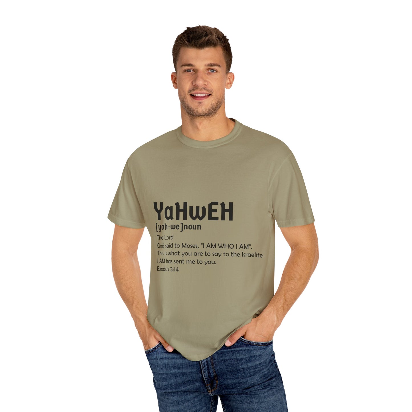 Unisex Garment-Dyed T-Shirt - Yahweh Faith Tee