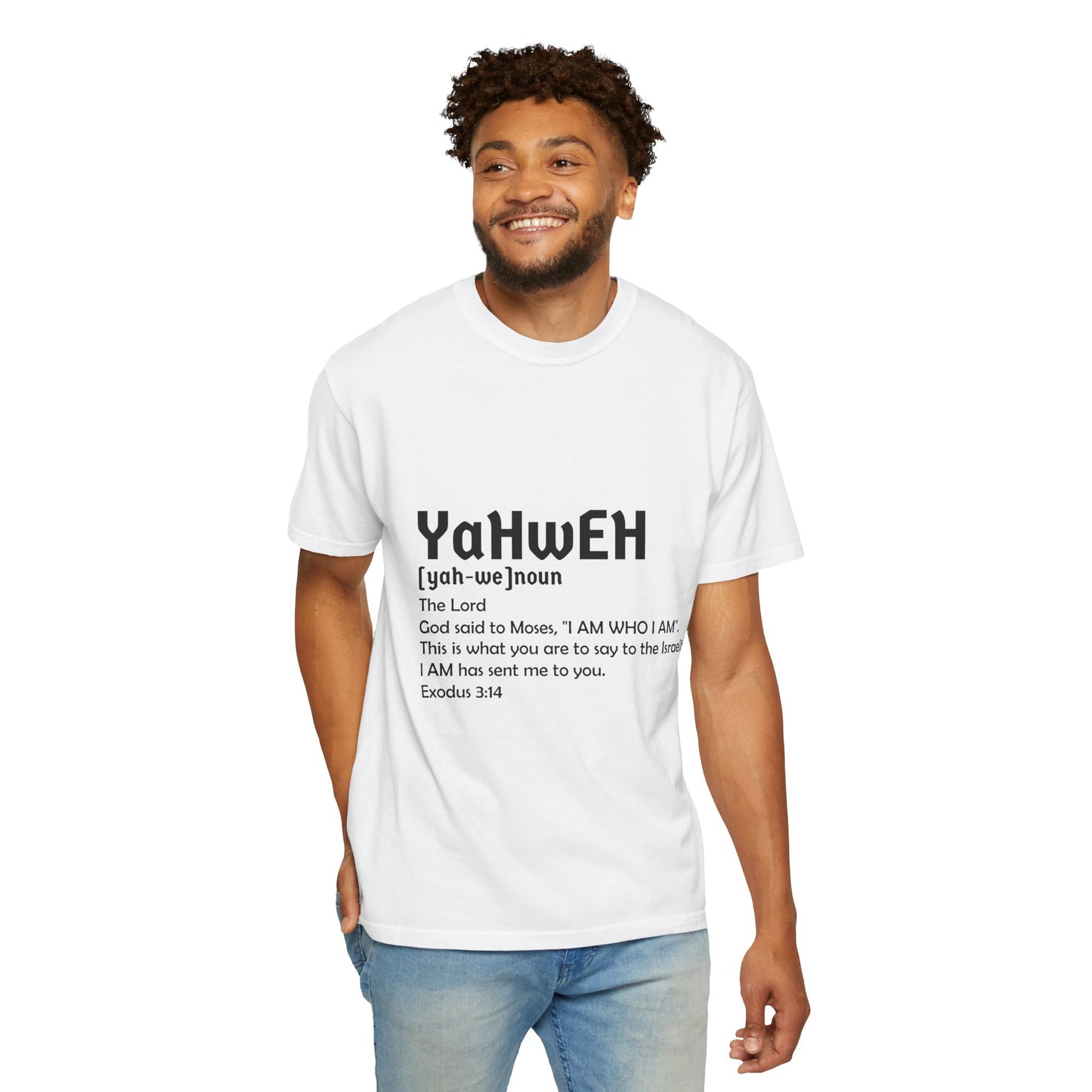 Unisex Garment-Dyed T-Shirt - Yahweh Faith Tee