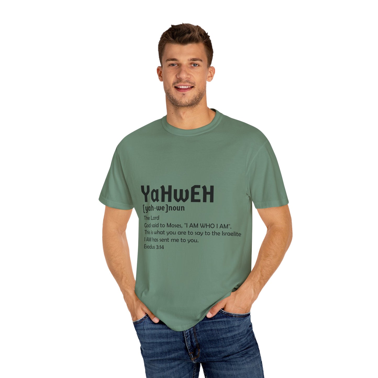 Unisex Garment-Dyed T-Shirt - Yahweh Faith Tee