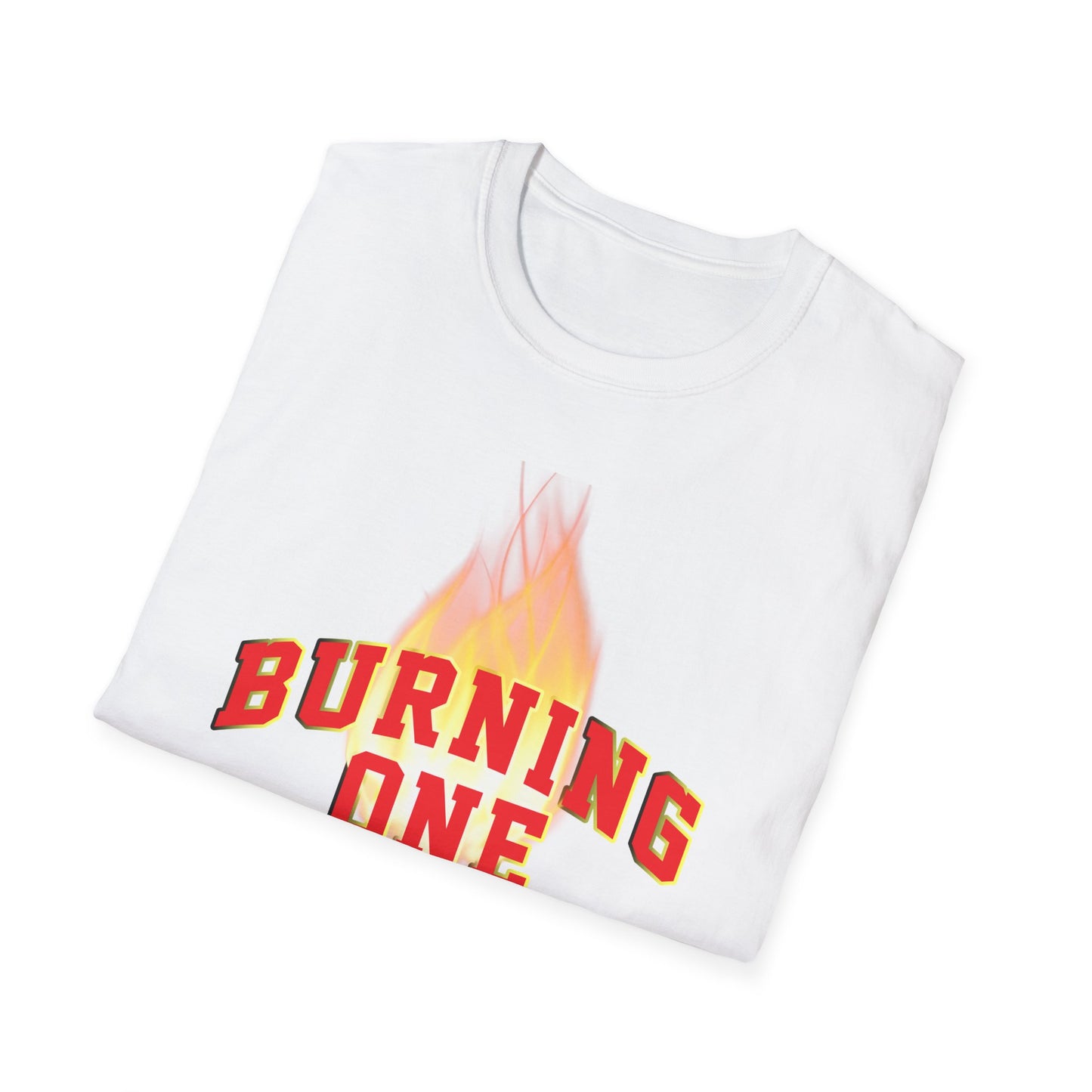 Burning One Unisex Softstyle T-Shirt - Bold Statement Tee for Casual Wear