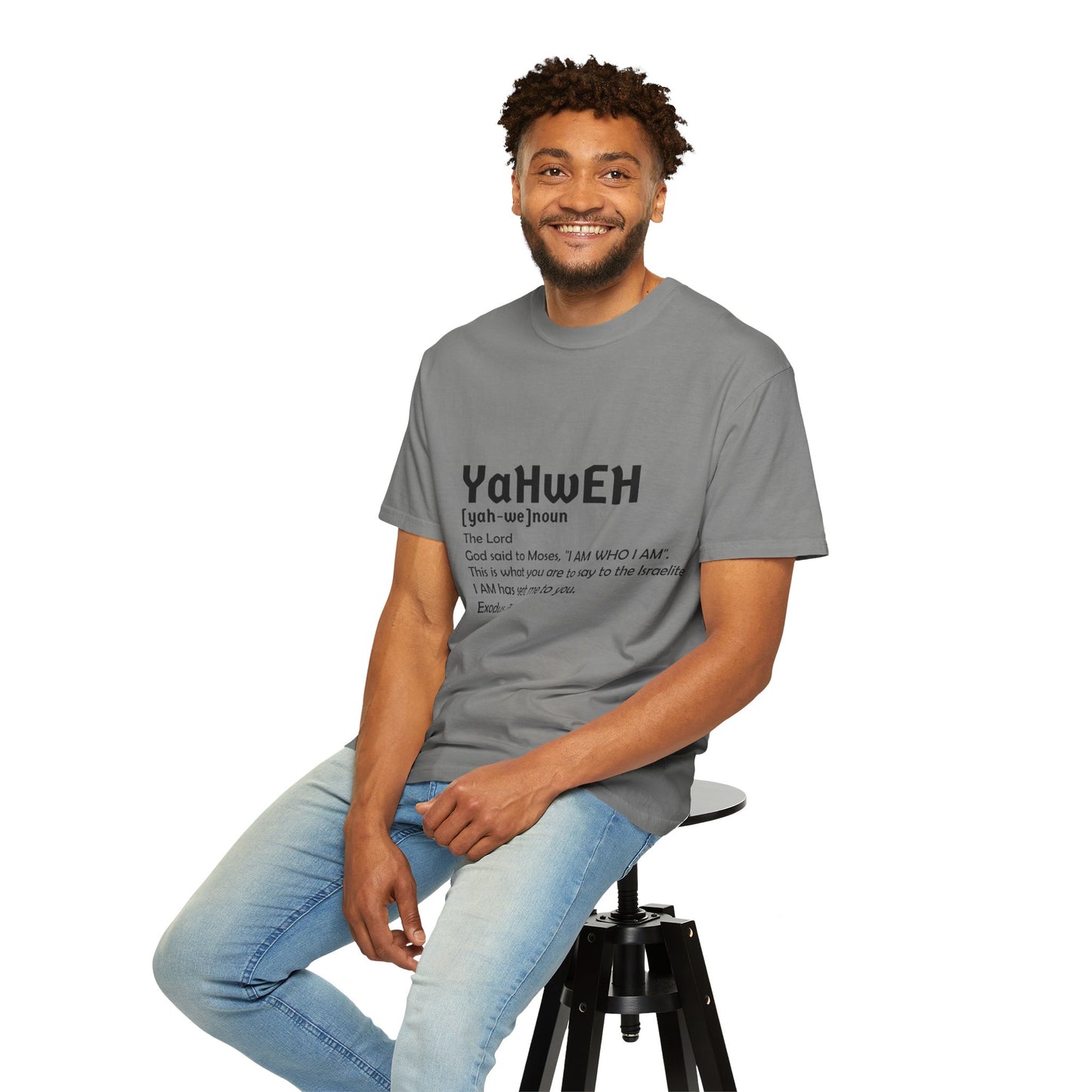 Unisex Garment-Dyed T-Shirt - Yahweh Faith Tee