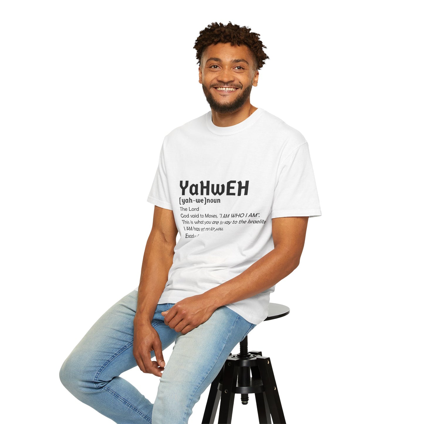 Unisex Garment-Dyed T-Shirt - Yahweh Faith Tee
