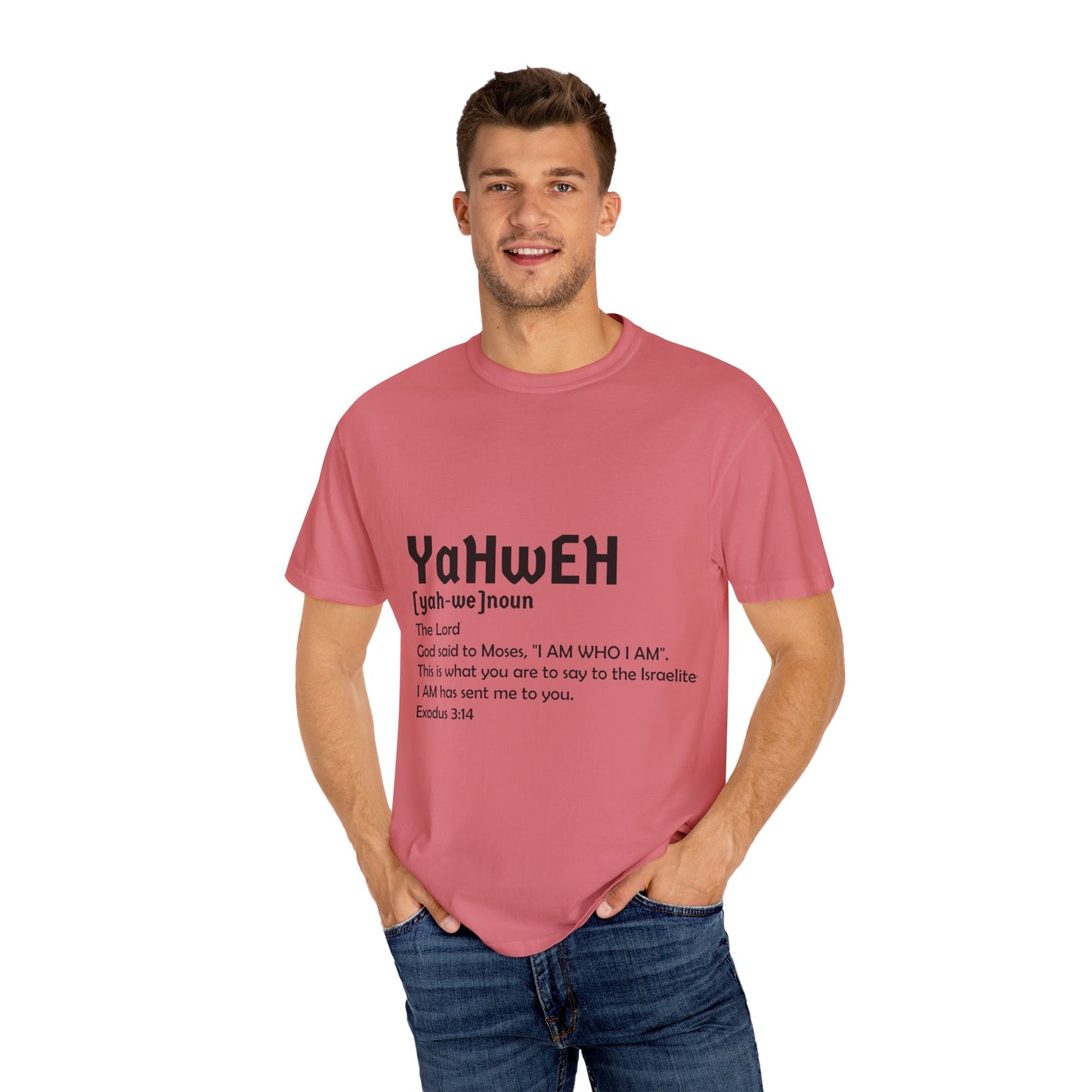 Unisex Garment-Dyed T-Shirt - Yahweh Faith Tee
