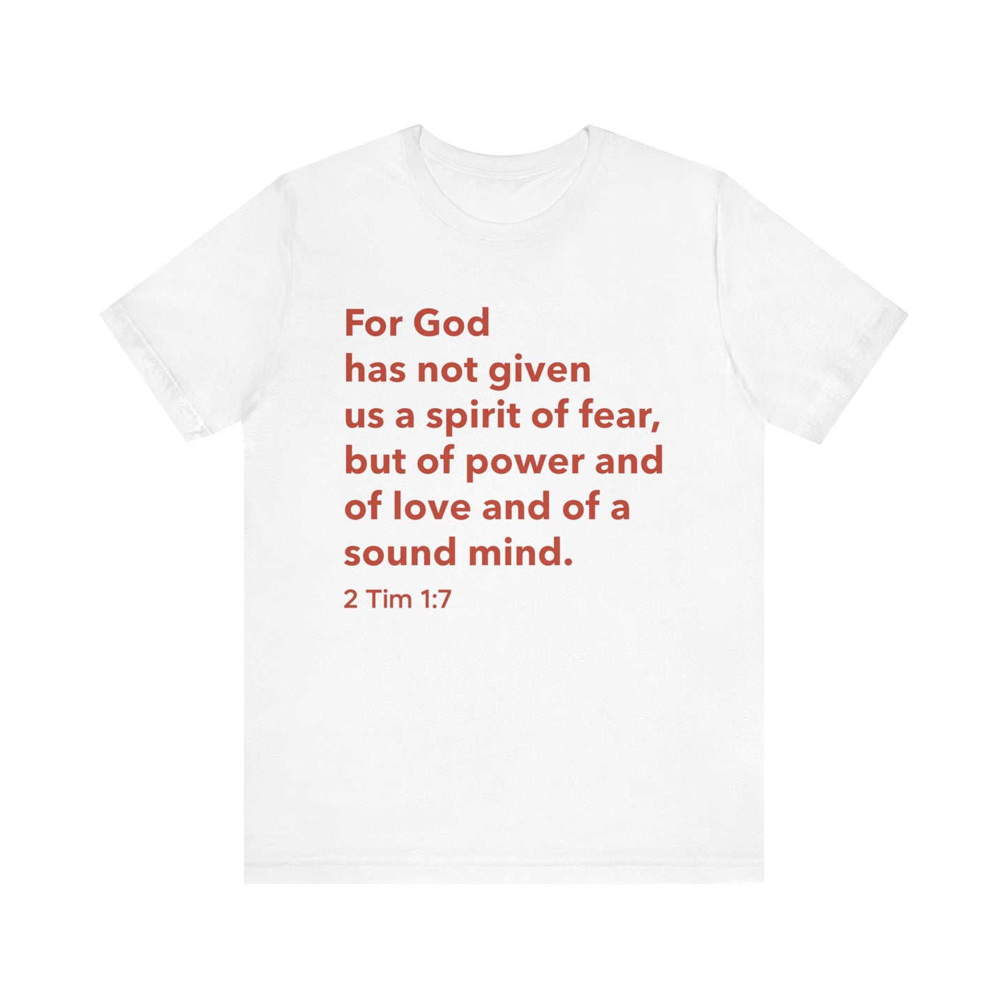 Fearless Spirit Tee | Christian Inspirational Shirt, Faith-based Gift, Scripture Quote T-Shirt, Unisex Casual Wear, Bible Verse Apparel