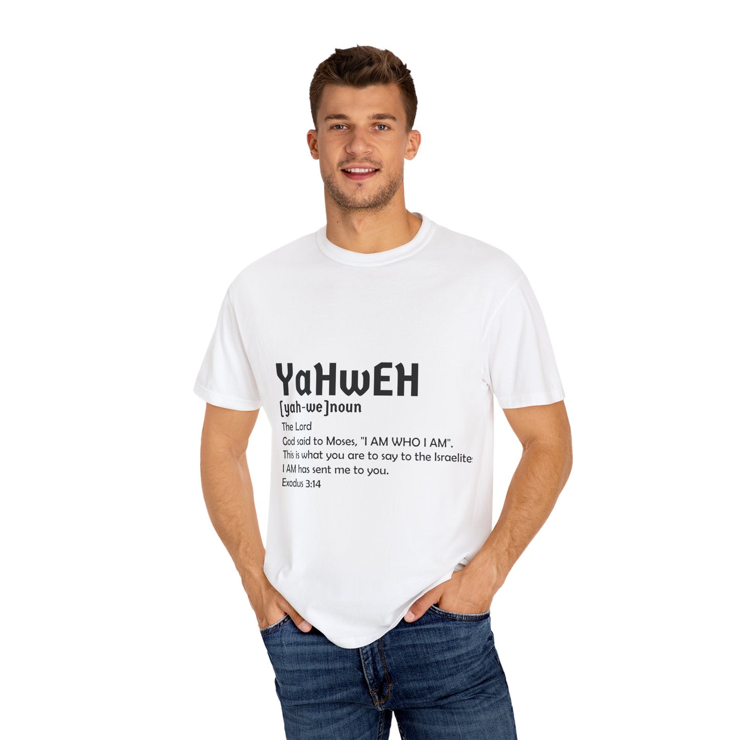 Unisex Garment-Dyed T-Shirt - Yahweh Faith Tee