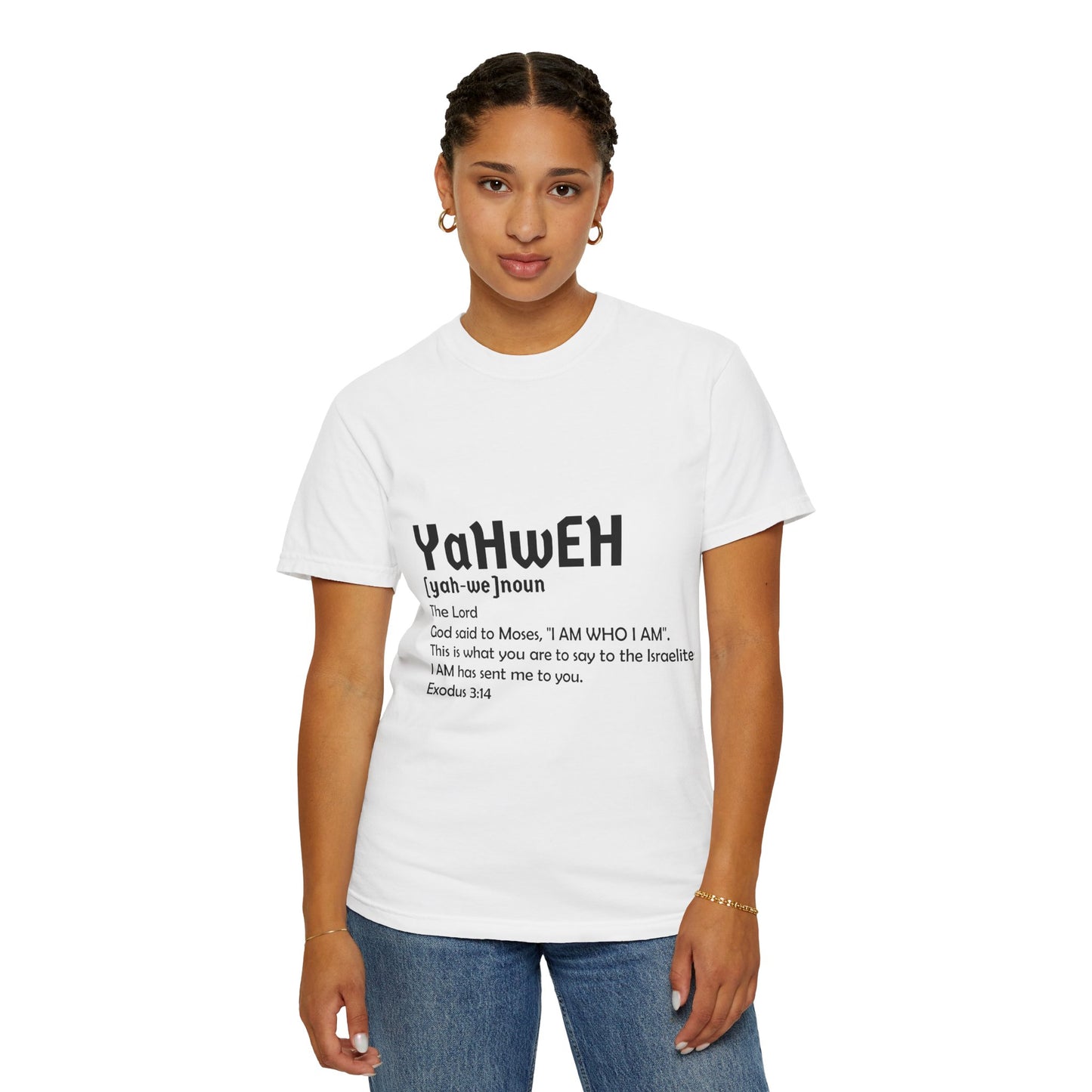 Unisex Garment-Dyed T-Shirt - Yahweh Faith Tee
