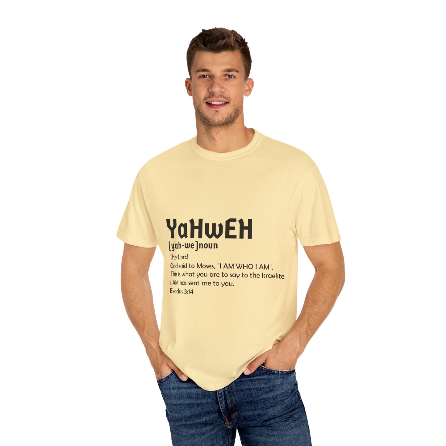 Unisex Garment-Dyed T-Shirt - Yahweh Faith Tee