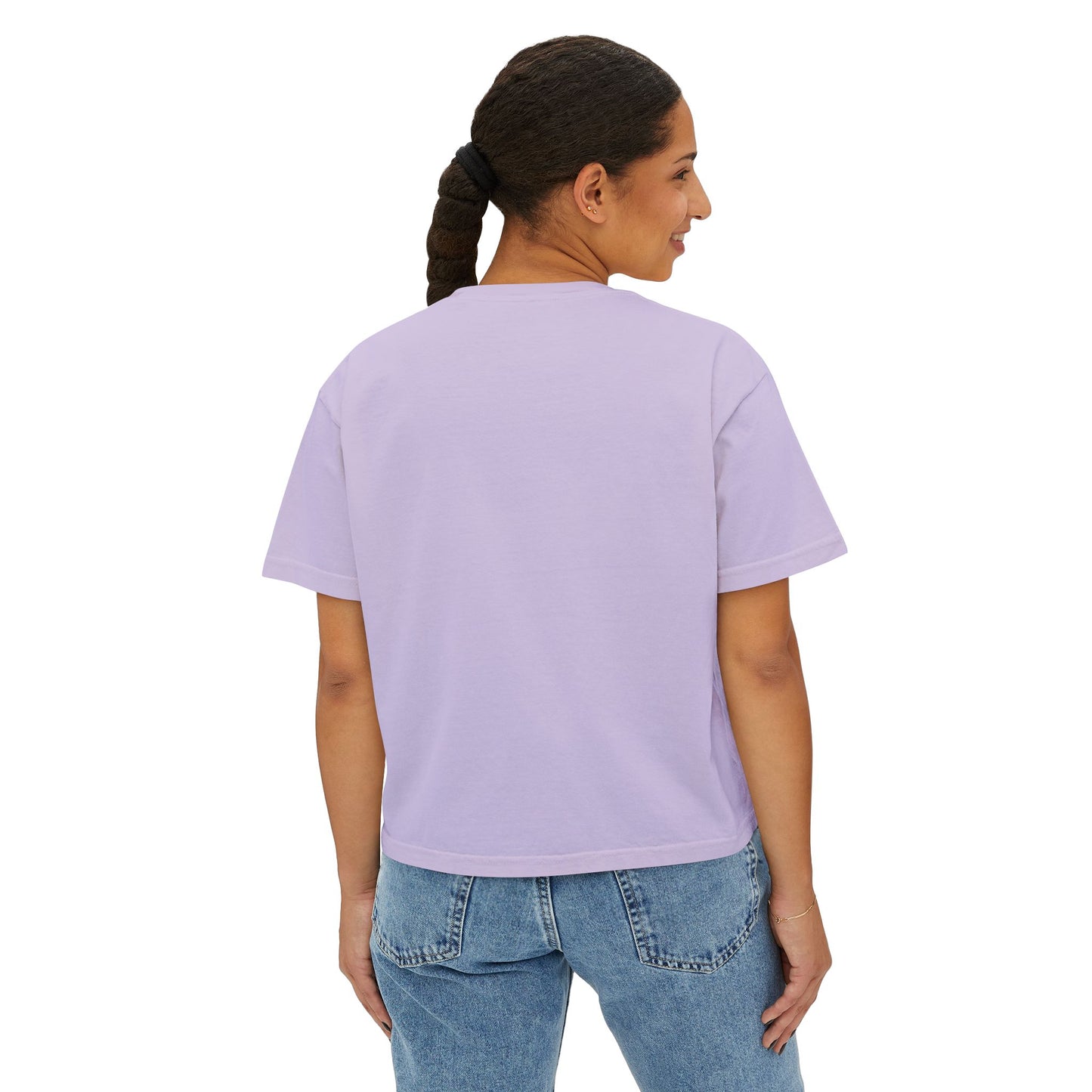 Redeemed Women's Boxy Tee - Faith-Inspired Casual Wear