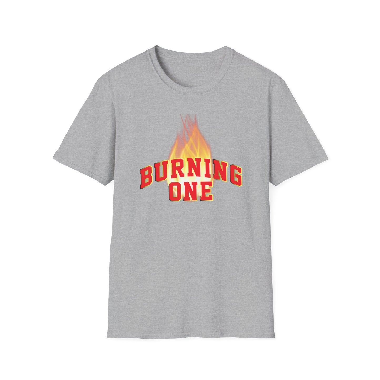 Burning One Unisex Softstyle T-Shirt - Bold Statement Tee for Casual Wear