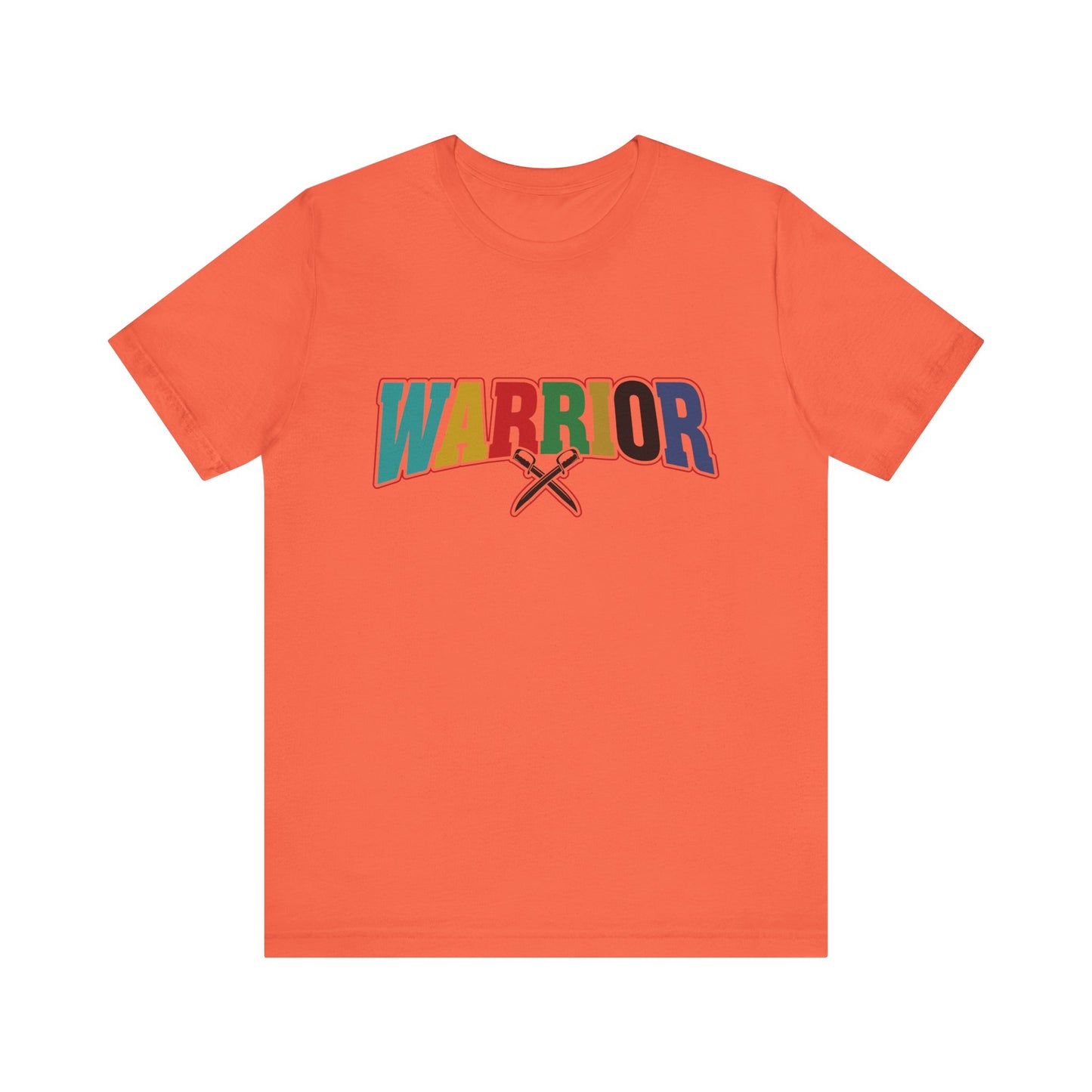 Colorful Warrior Tee for Strength, Unisex Graphic T-Shirt, Motivational Wear, Gift for Friends, Pride Month Apparel, Inspirational Outfit