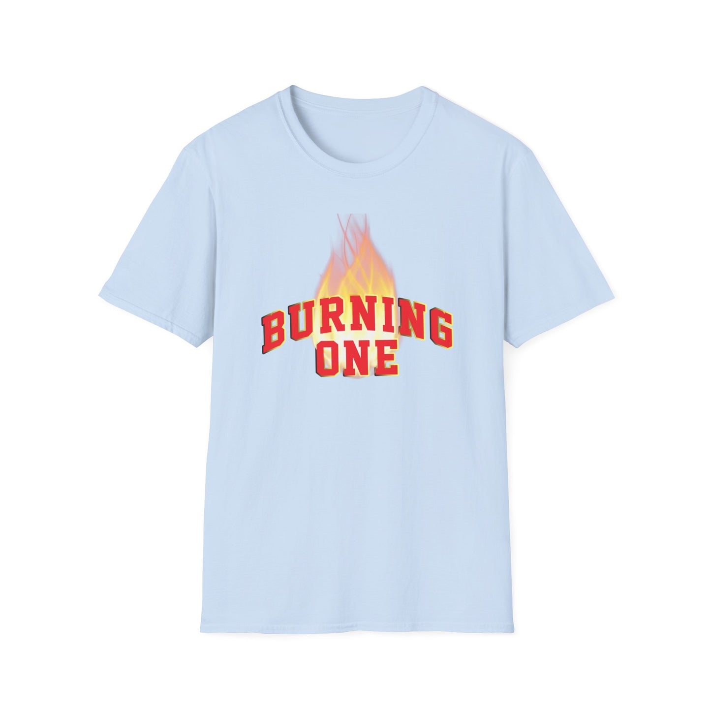 Burning One Unisex Softstyle T-Shirt - Bold Statement Tee for Casual Wear