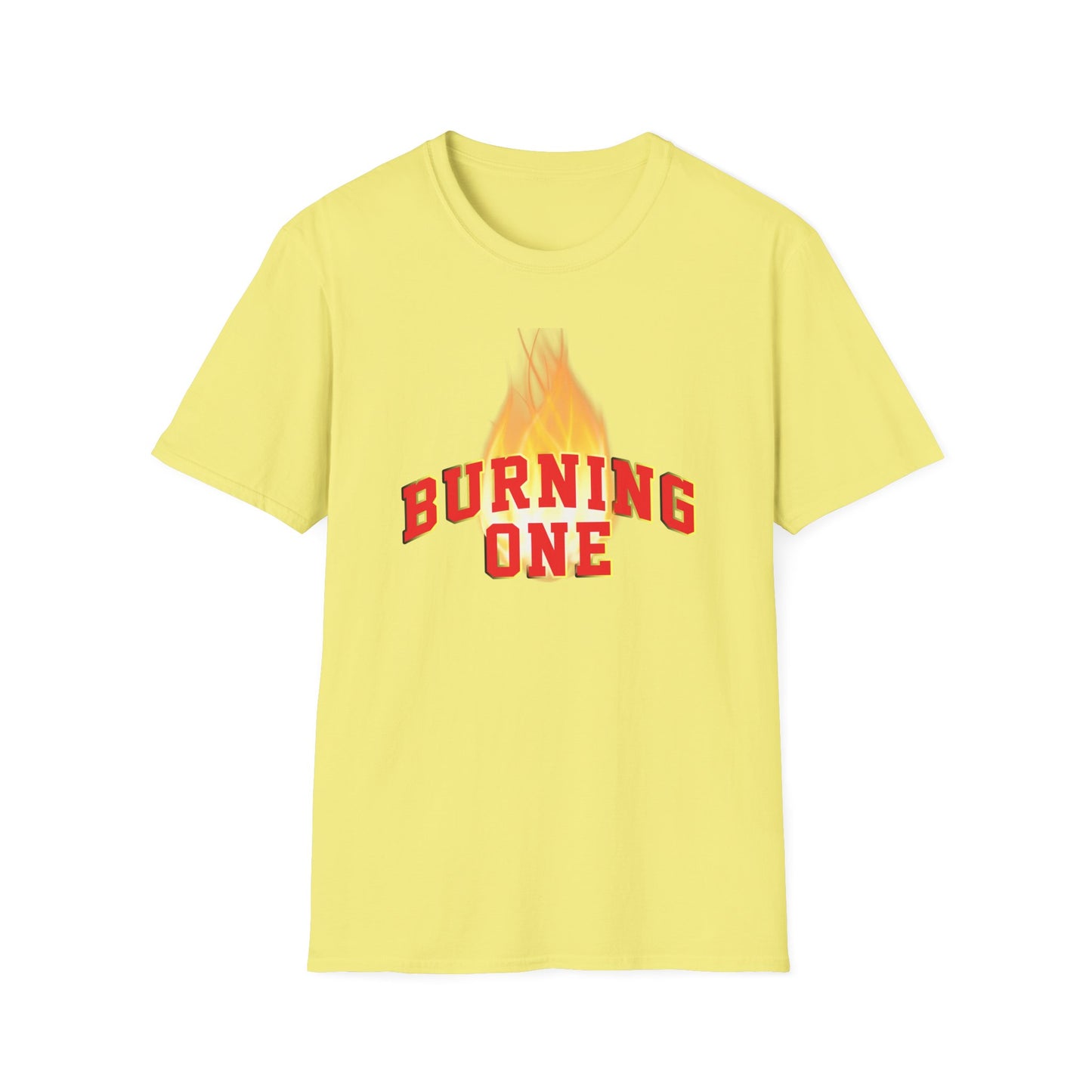 Burning One Unisex Softstyle T-Shirt - Bold Statement Tee for Casual Wear