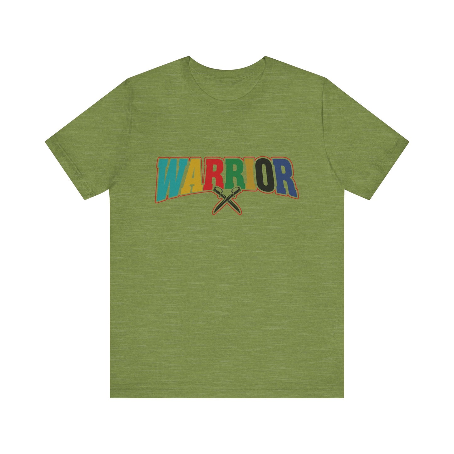 Colorful Warrior Tee for Strength, Unisex Graphic T-Shirt, Motivational Wear, Gift for Friends, Pride Month Apparel, Inspirational Outfit