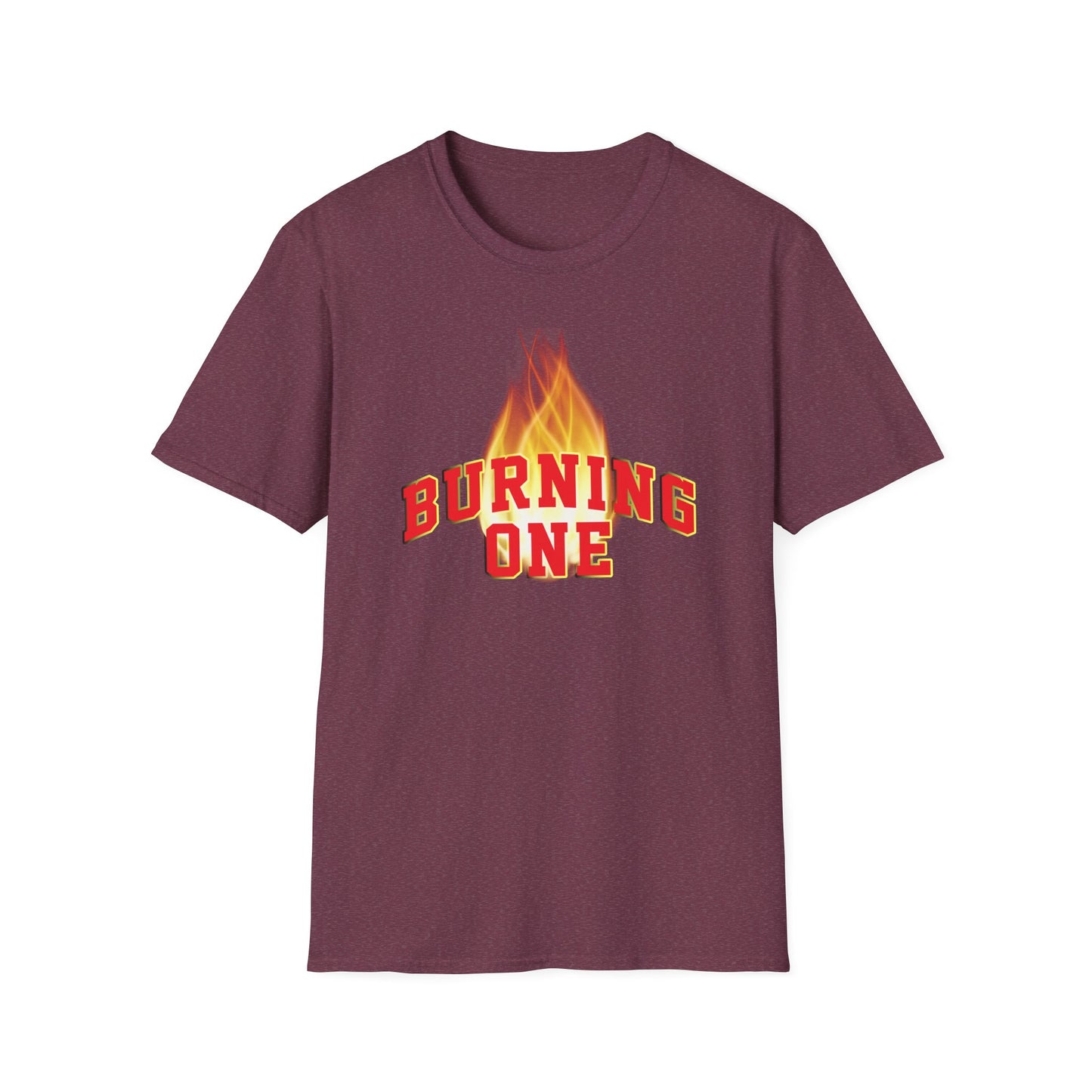 Burning One Unisex Softstyle T-Shirt - Bold Statement Tee for Casual Wear