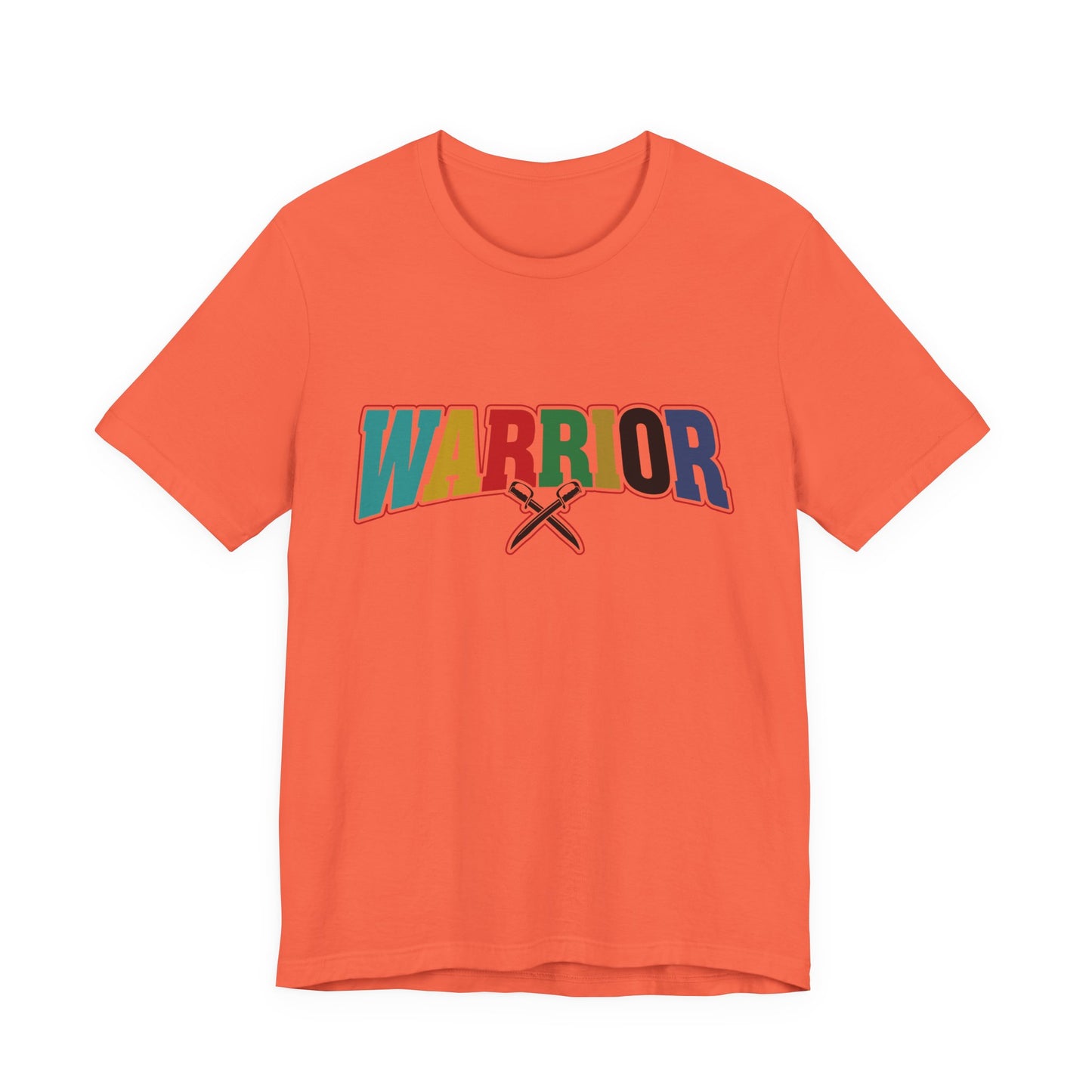 Colorful Warrior Tee for Strength, Unisex Graphic T-Shirt, Motivational Wear, Gift for Friends, Pride Month Apparel, Inspirational Outfit