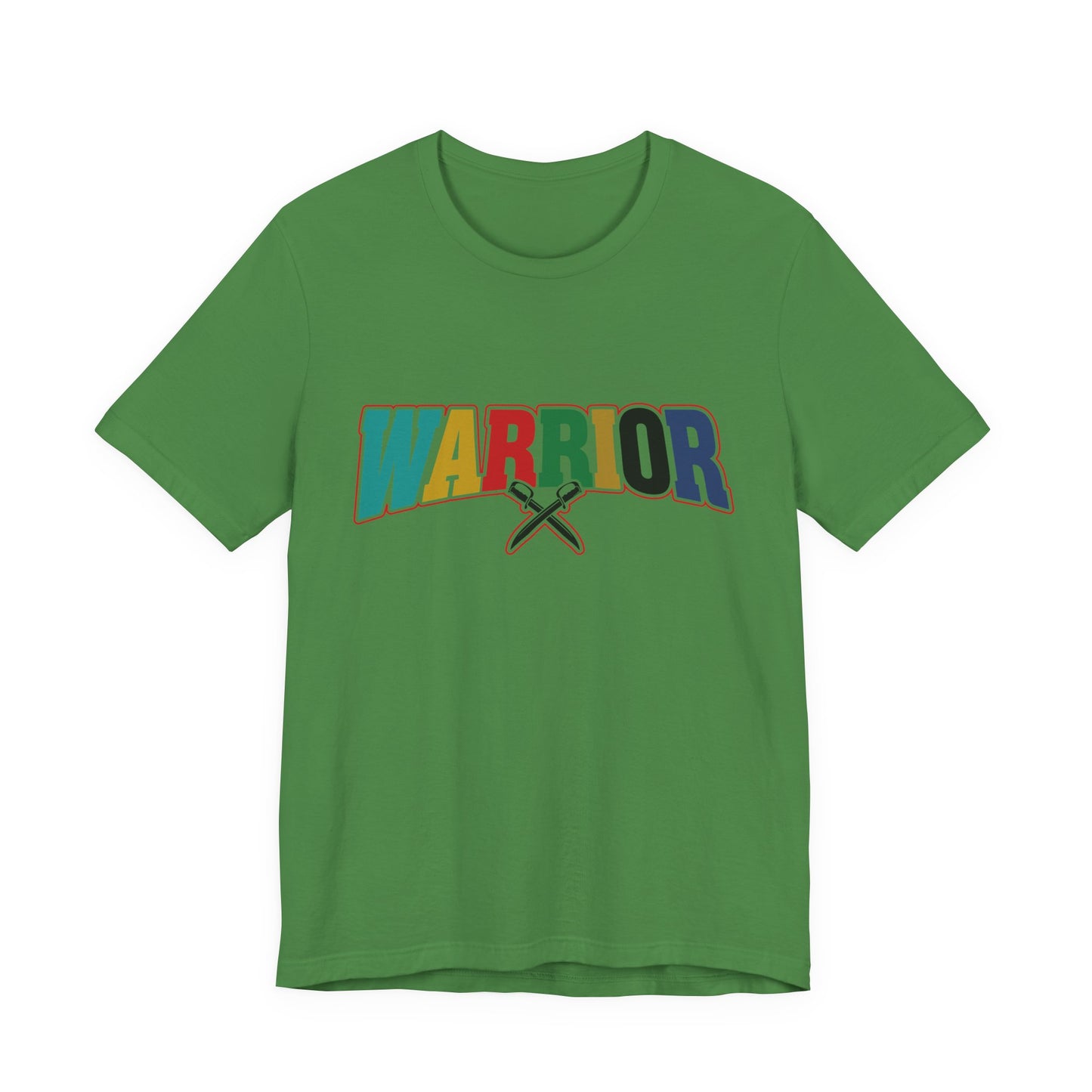 Colorful Warrior Tee for Strength, Unisex Graphic T-Shirt, Motivational Wear, Gift for Friends, Pride Month Apparel, Inspirational Outfit