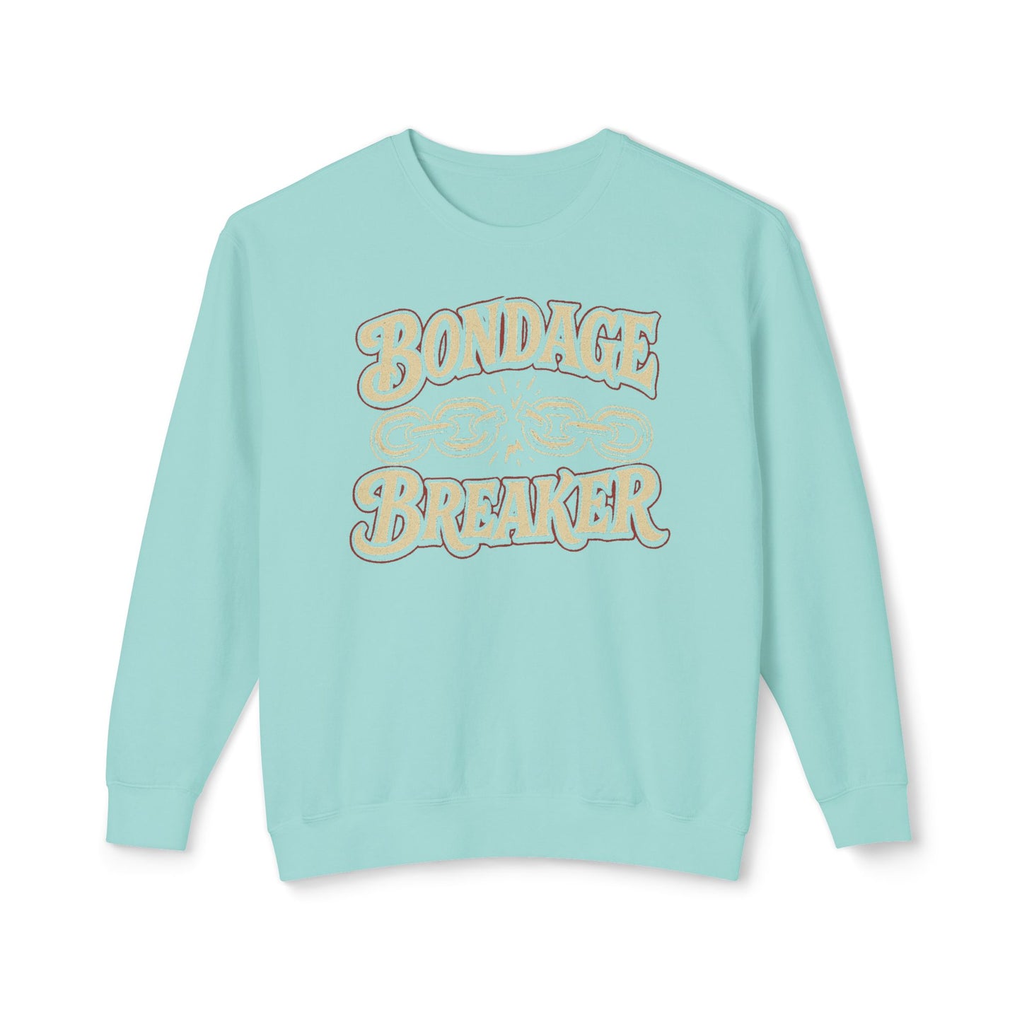 Bondage Breaker Crewneck Sweatshirt — Inspirational Faith Graphic Sweatshirt