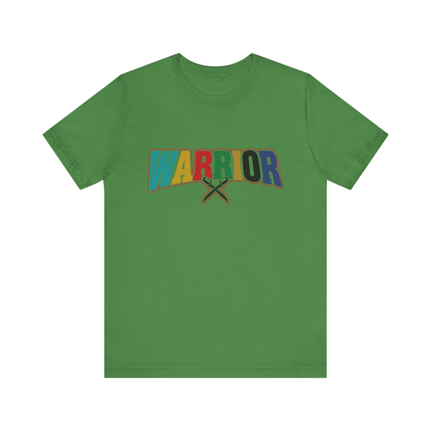 Colorful Warrior Tee for Strength, Unisex Graphic T-Shirt, Motivational Wear, Gift for Friends, Pride Month Apparel, Inspirational Outfit