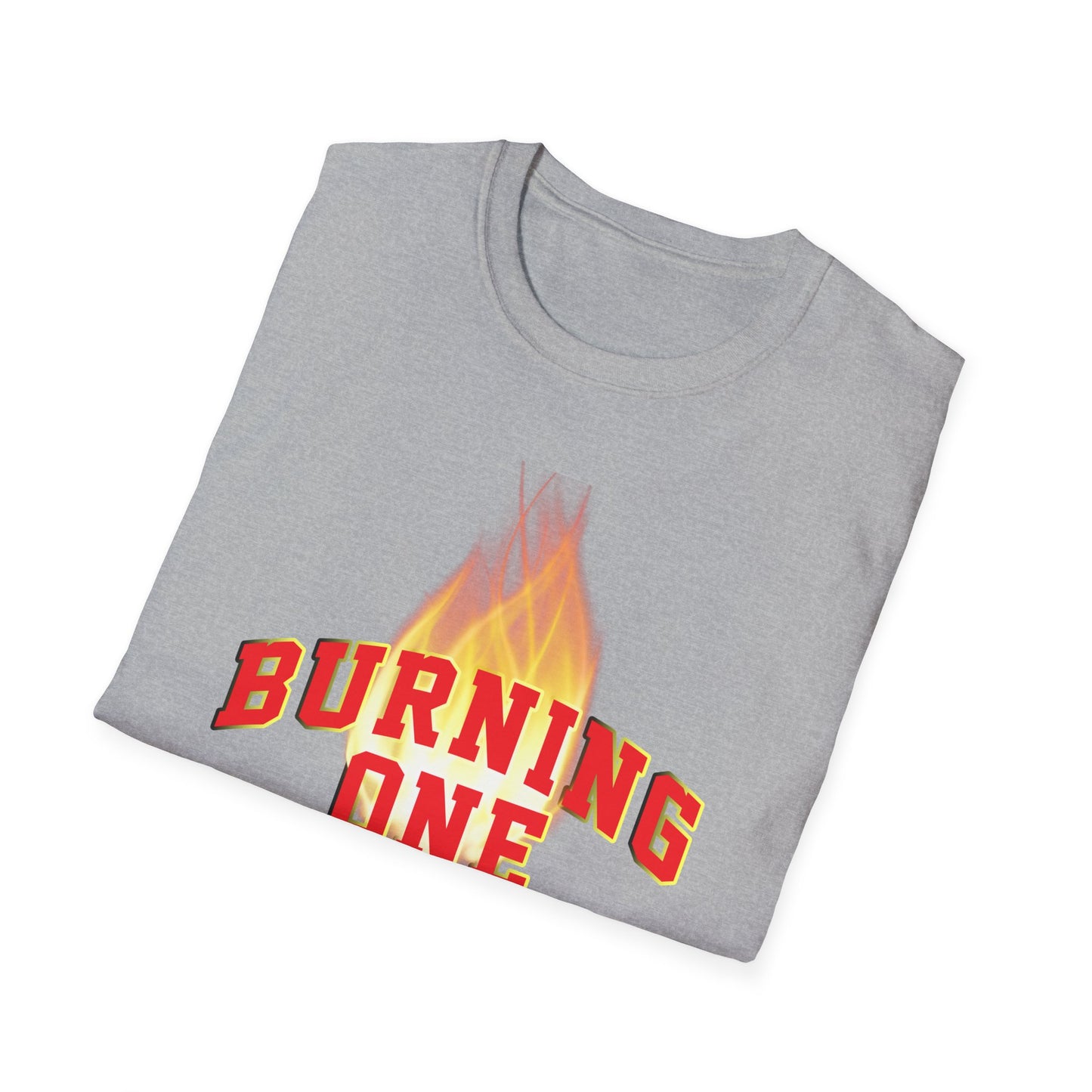 Burning One Unisex Softstyle T-Shirt - Bold Statement Tee for Casual Wear
