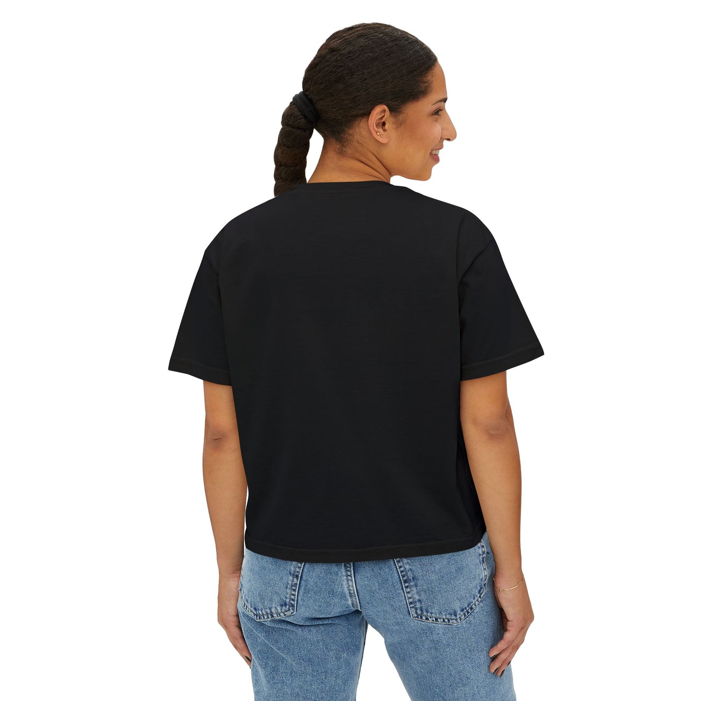 Redeemed Women's Boxy Tee - Faith-Inspired Casual Wear