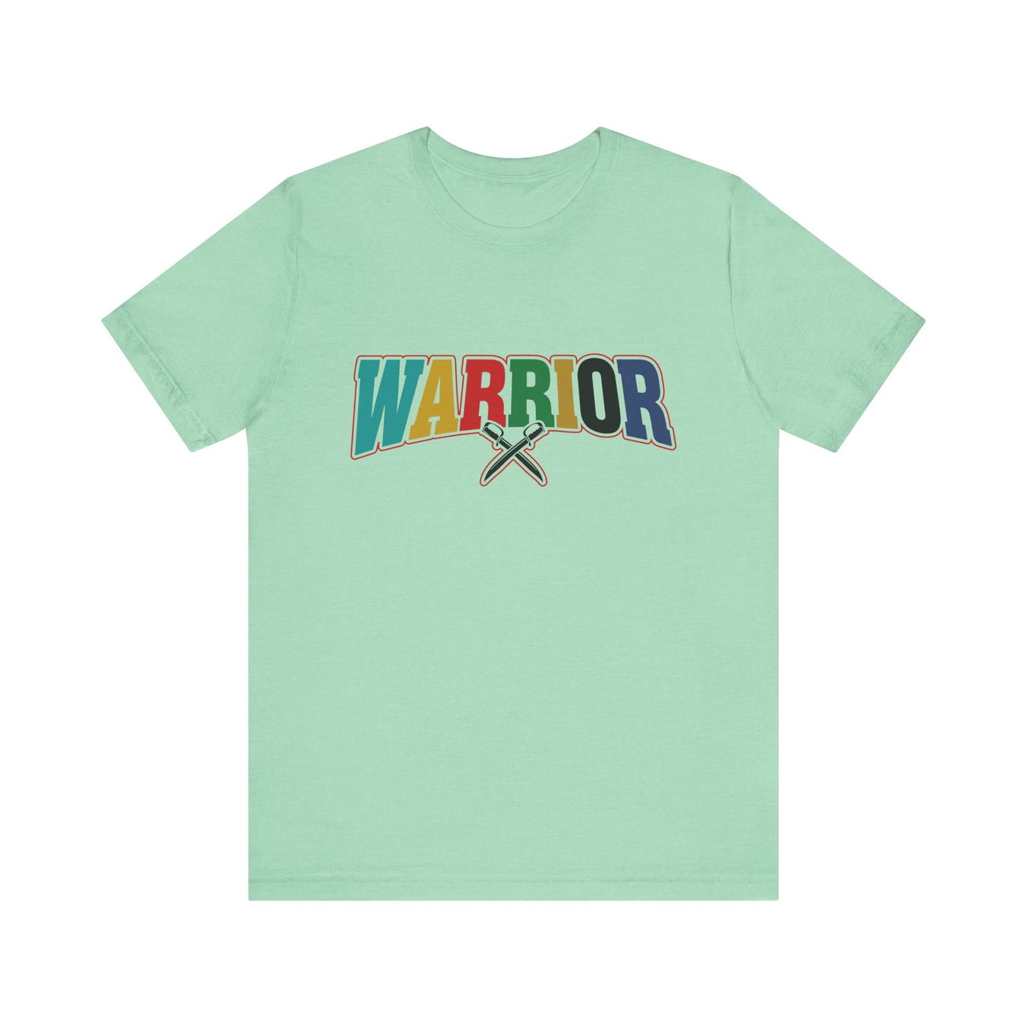 Colorful Warrior Tee for Strength, Unisex Graphic T-Shirt, Motivational Wear, Gift for Friends, Pride Month Apparel, Inspirational Outfit