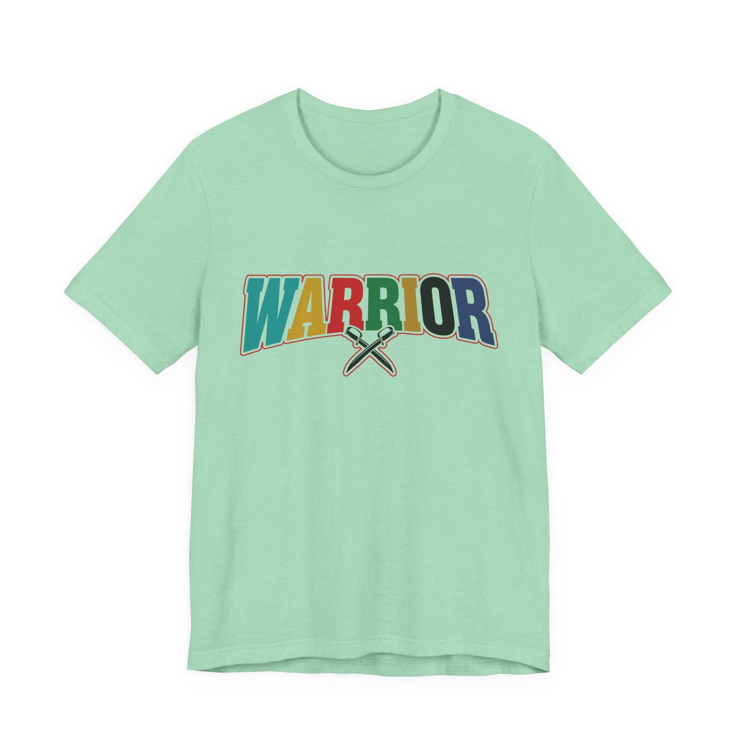 Colorful Warrior Tee for Strength, Unisex Graphic T-Shirt, Motivational Wear, Gift for Friends, Pride Month Apparel, Inspirational Outfit