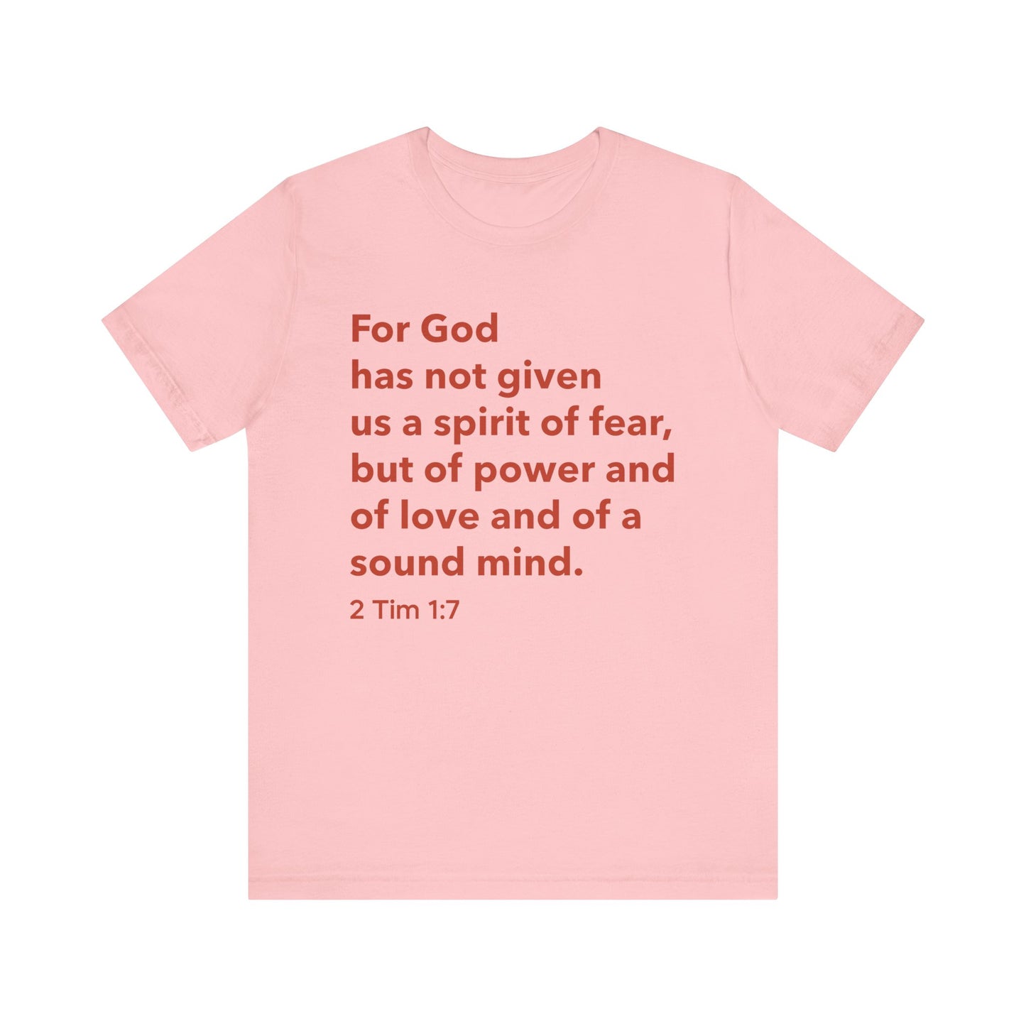Fearless Spirit Tee | Christian Inspirational Shirt, Faith-based Gift, Scripture Quote T-Shirt, Unisex Casual Wear, Bible Verse Apparel