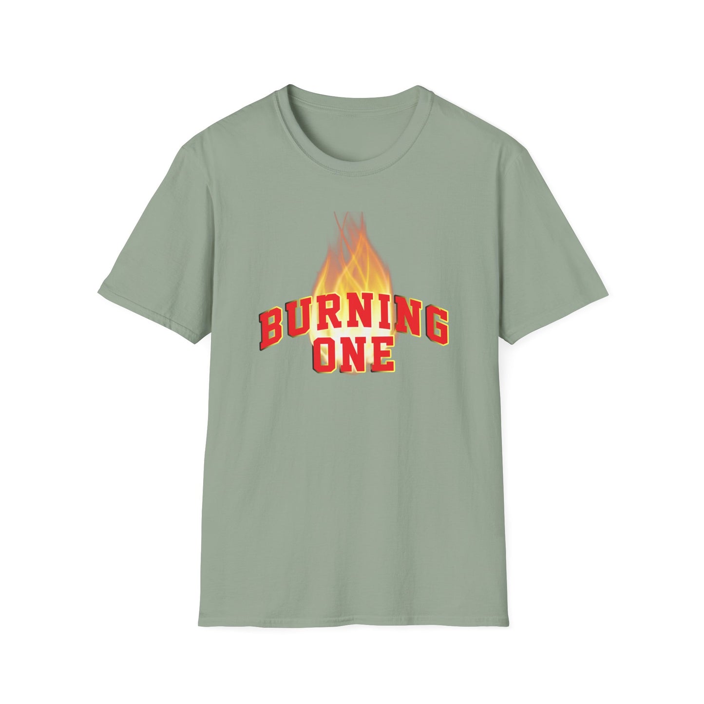 Burning One Unisex Softstyle T-Shirt - Bold Statement Tee for Casual Wear