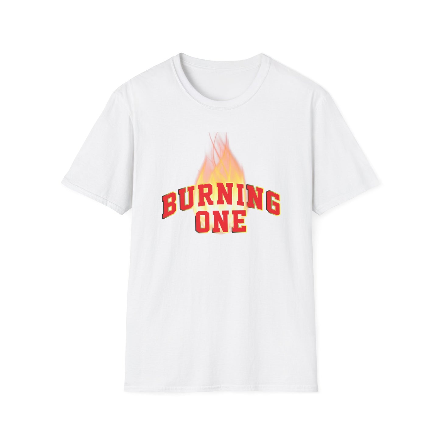 Burning One Unisex Softstyle T-Shirt - Bold Statement Tee for Casual Wear