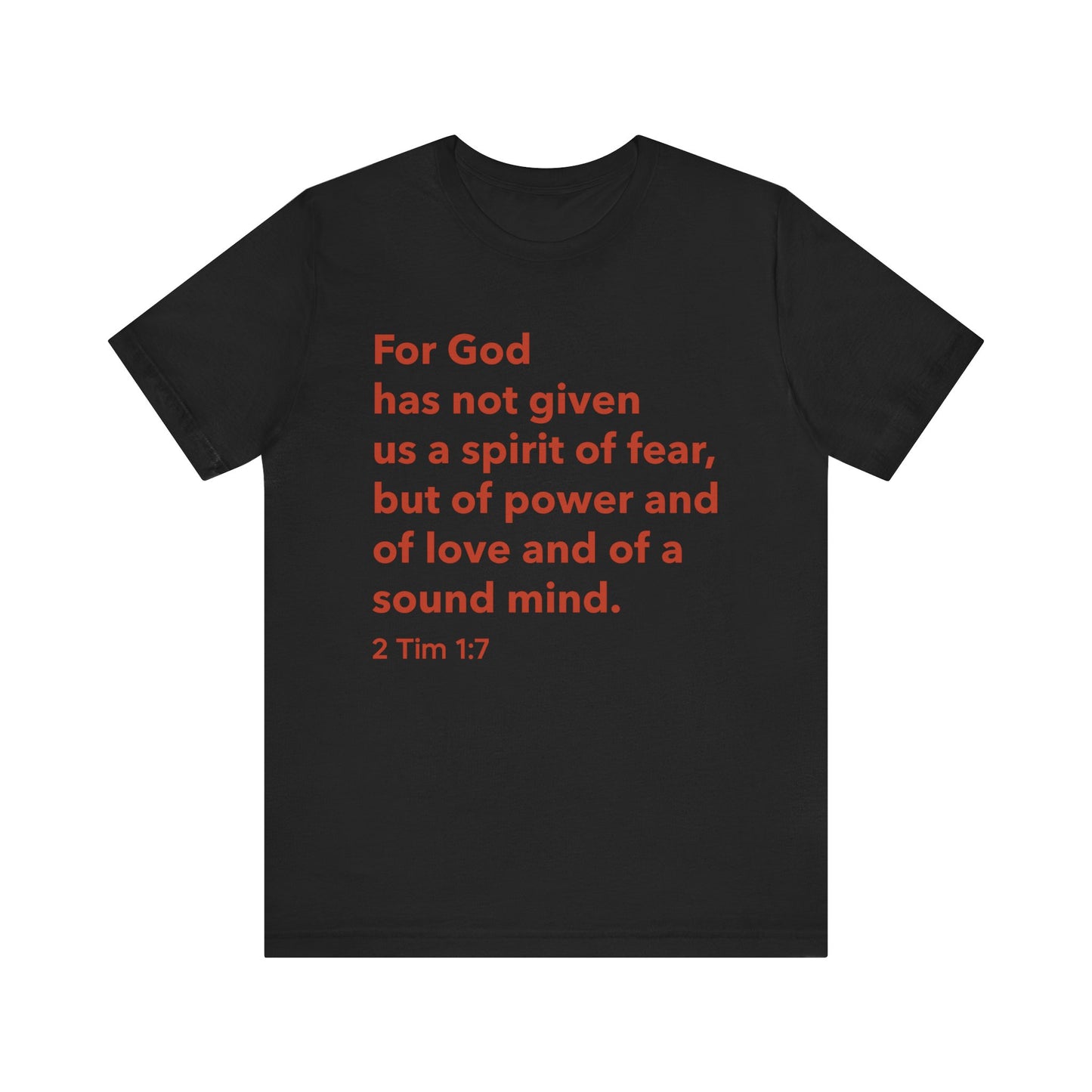 Fearless Spirit Tee | Christian Inspirational Shirt, Faith-based Gift, Scripture Quote T-Shirt, Unisex Casual Wear, Bible Verse Apparel