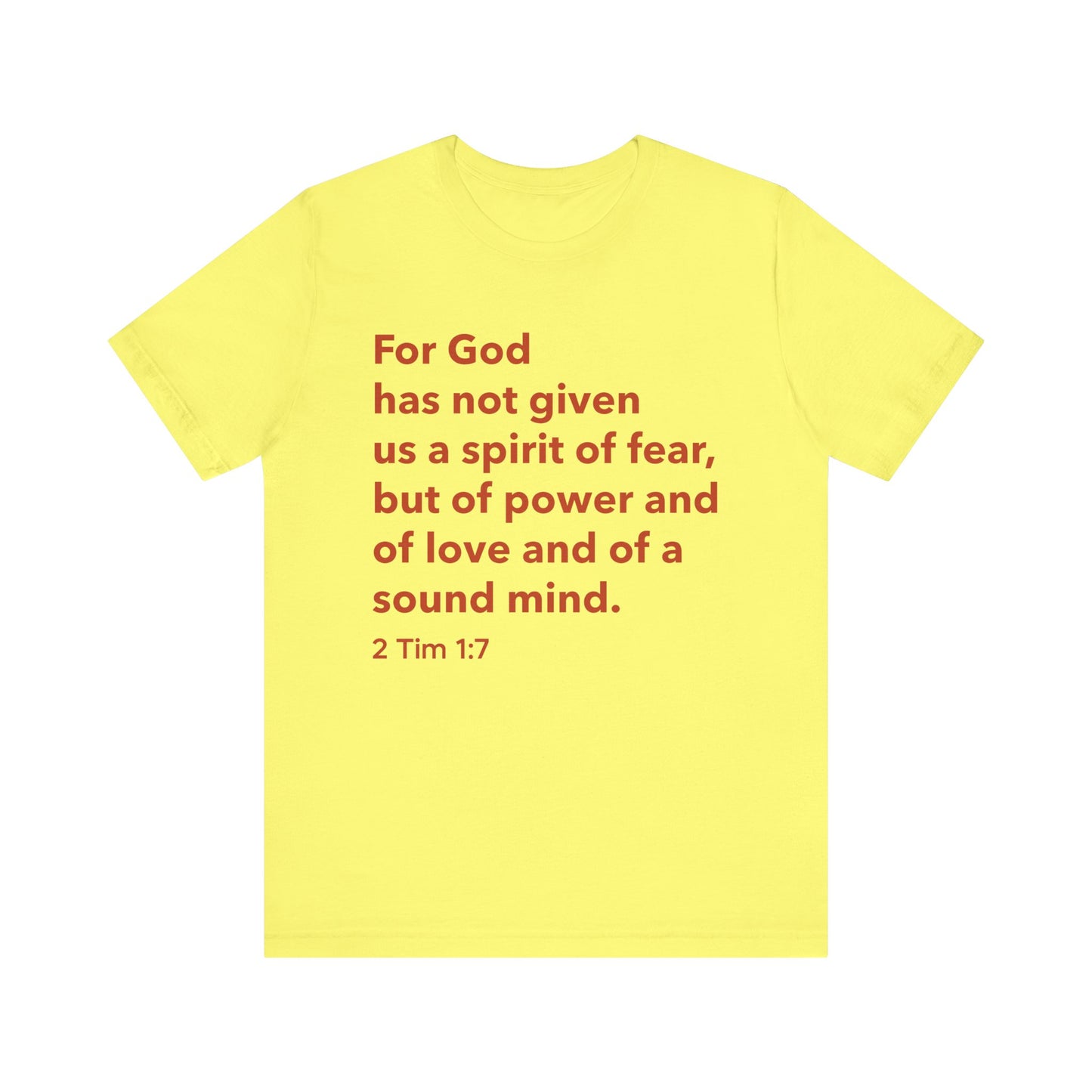 Fearless Spirit Tee | Christian Inspirational Shirt, Faith-based Gift, Scripture Quote T-Shirt, Unisex Casual Wear, Bible Verse Apparel