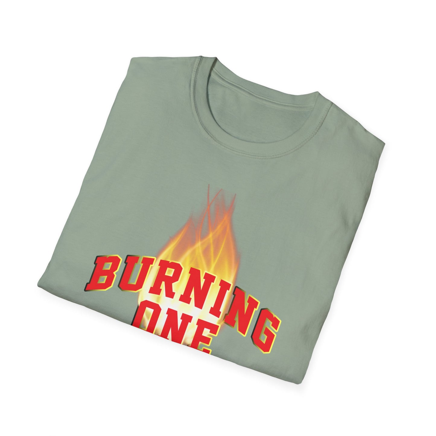 Burning One Unisex Softstyle T-Shirt - Bold Statement Tee for Casual Wear