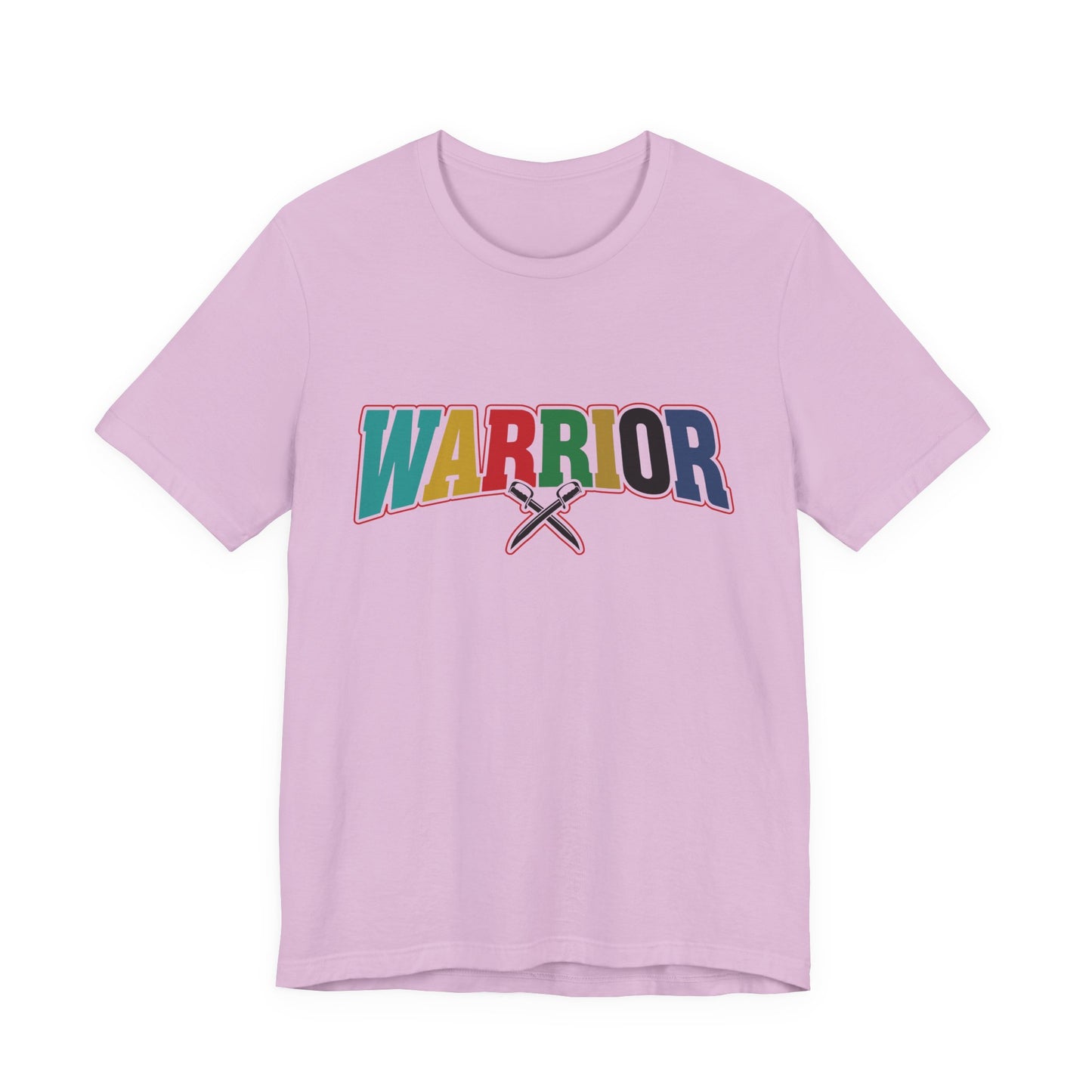 Colorful Warrior Tee for Strength, Unisex Graphic T-Shirt, Motivational Wear, Gift for Friends, Pride Month Apparel, Inspirational Outfit
