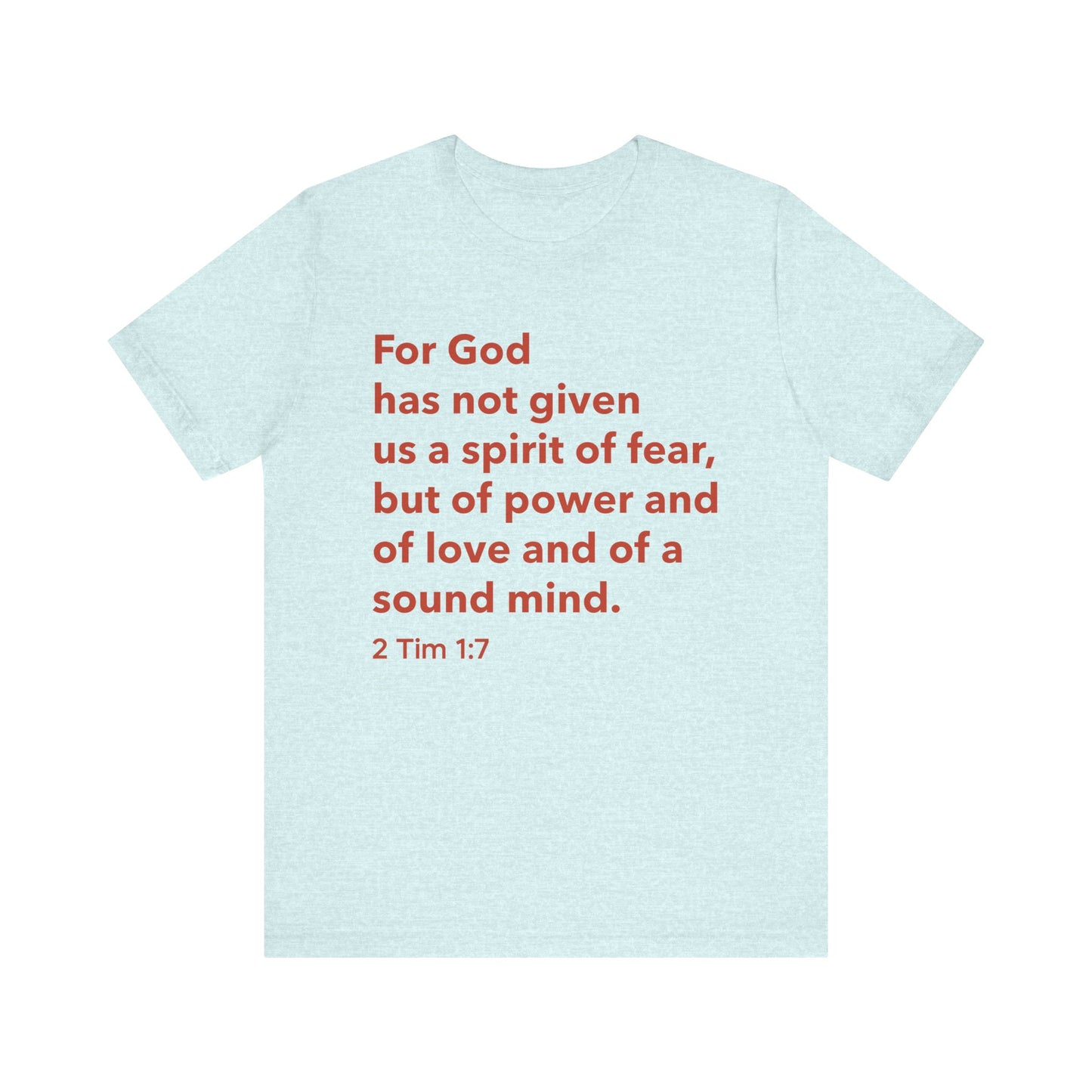 Fearless Spirit Tee | Christian Inspirational Shirt, Faith-based Gift, Scripture Quote T-Shirt, Unisex Casual Wear, Bible Verse Apparel