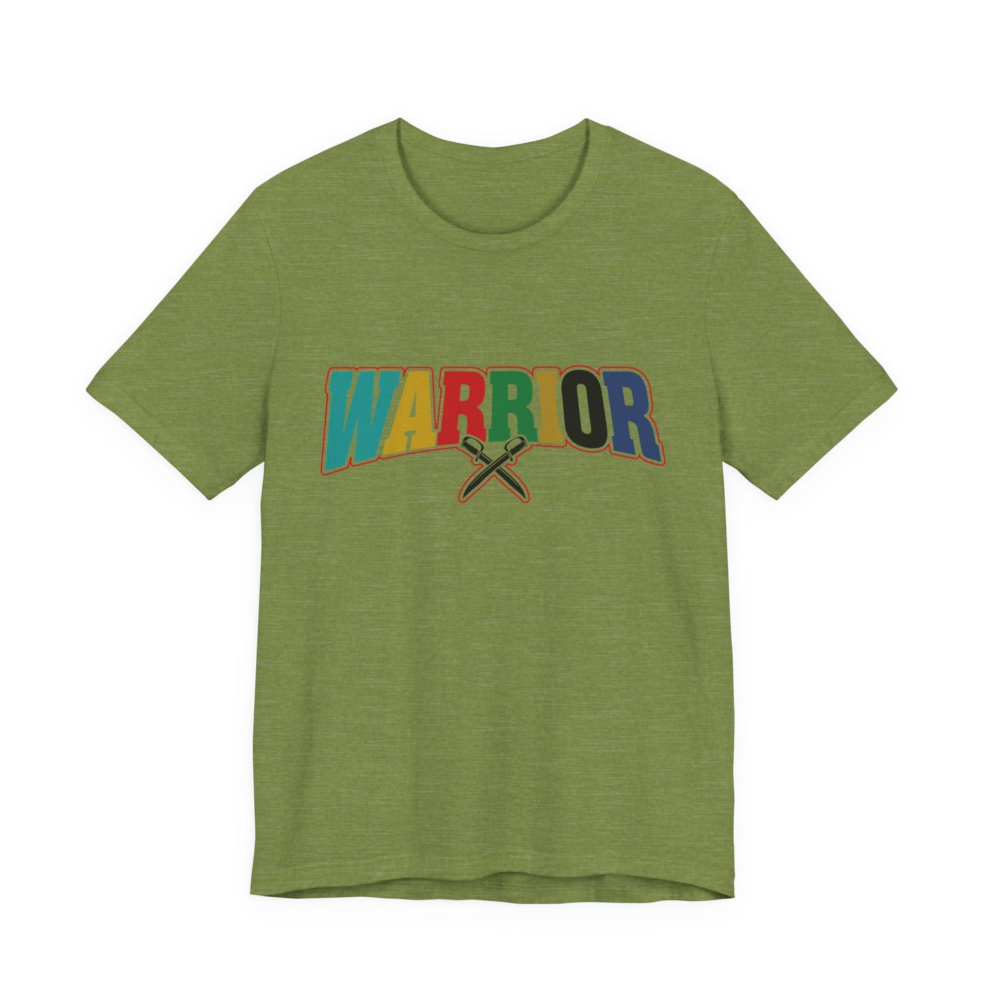 Colorful Warrior Tee for Strength, Unisex Graphic T-Shirt, Motivational Wear, Gift for Friends, Pride Month Apparel, Inspirational Outfit