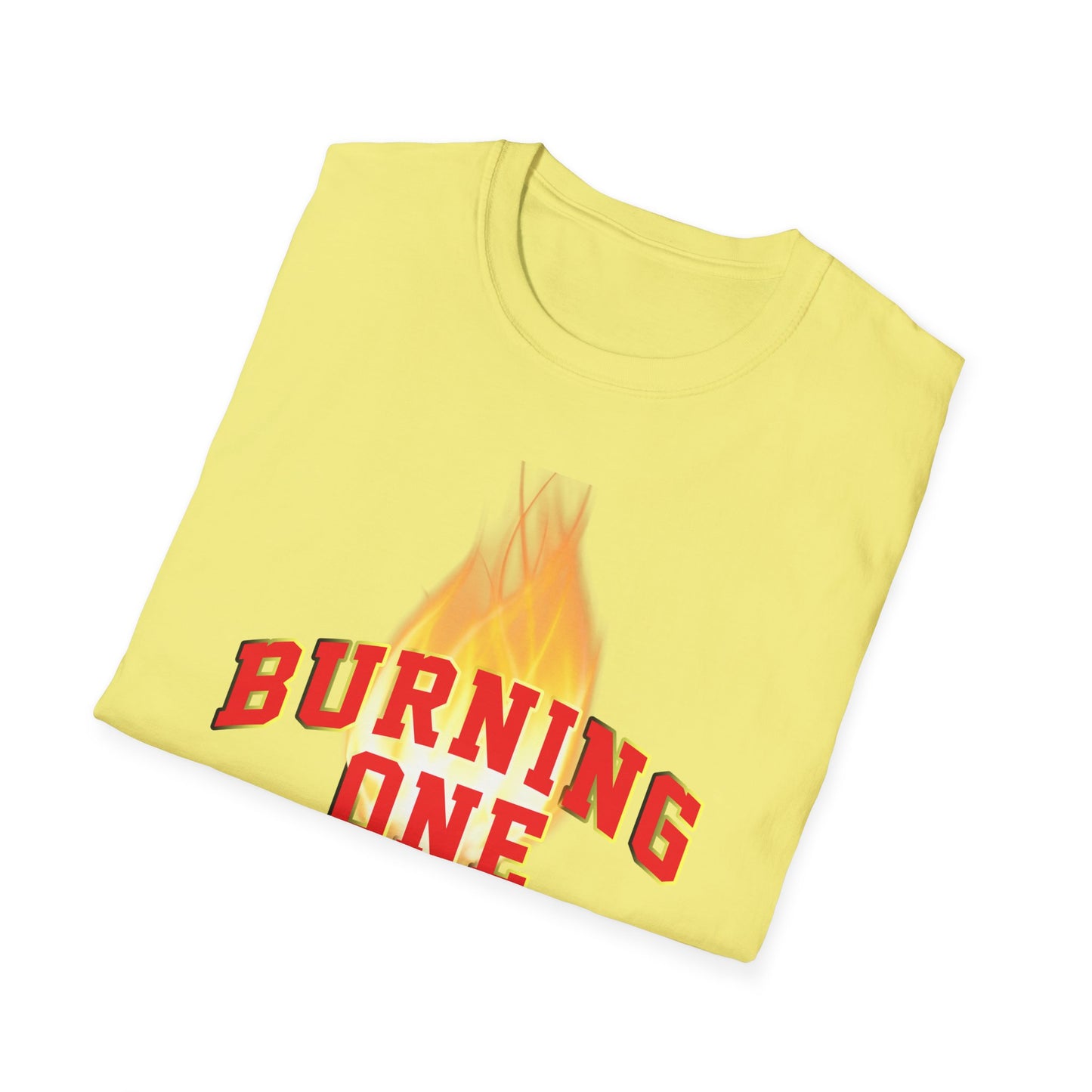 Burning One Unisex Softstyle T-Shirt - Bold Statement Tee for Casual Wear