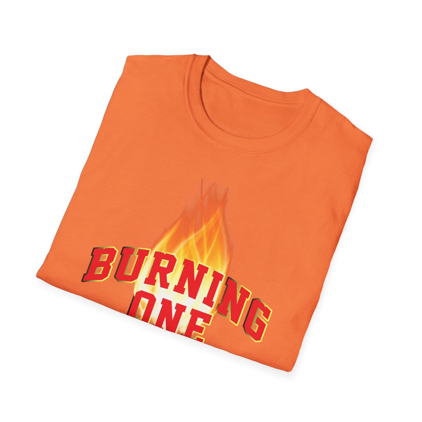 Burning One Unisex Softstyle T-Shirt - Bold Statement Tee for Casual Wear