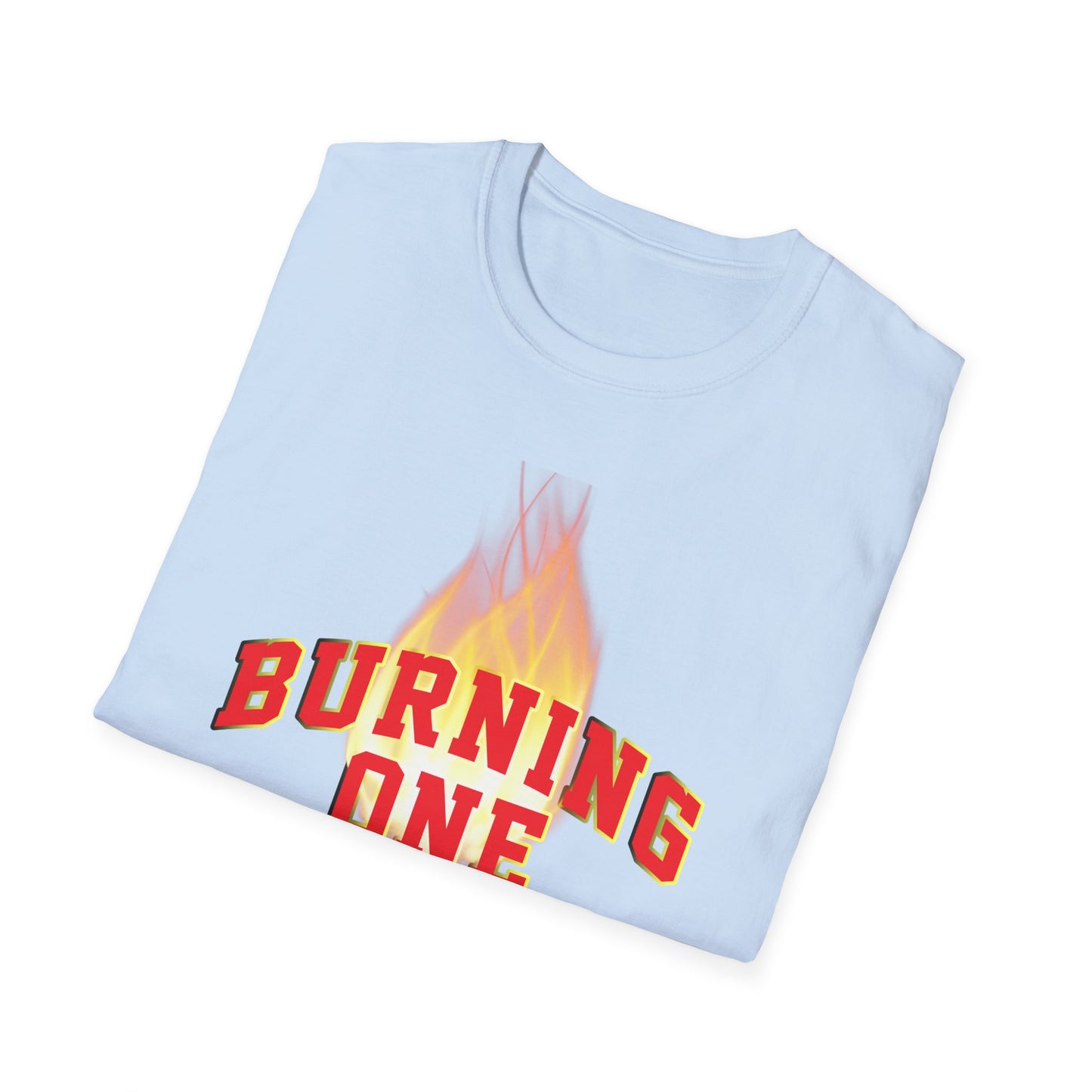 Burning One Unisex Softstyle T-Shirt - Bold Statement Tee for Casual Wear